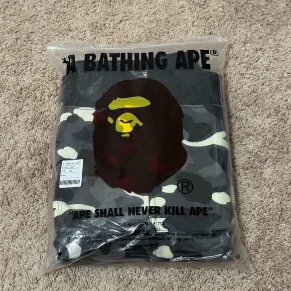 Bape Black and Gray Shark Face Jacket - Picture 5 of 5